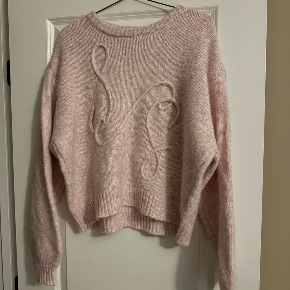 Sam Edelman Soft Pink Crew Neck Sweater
